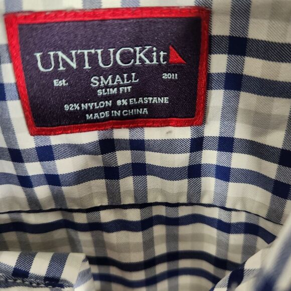 UNTUCKit Mens Allendale Slim Fit Long Sleeve Button Down Shirt Size Small - Picture 5 of 7